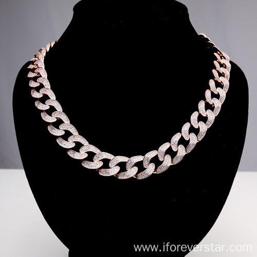 Men's golden chain Cuban chain men's fashion jewelry